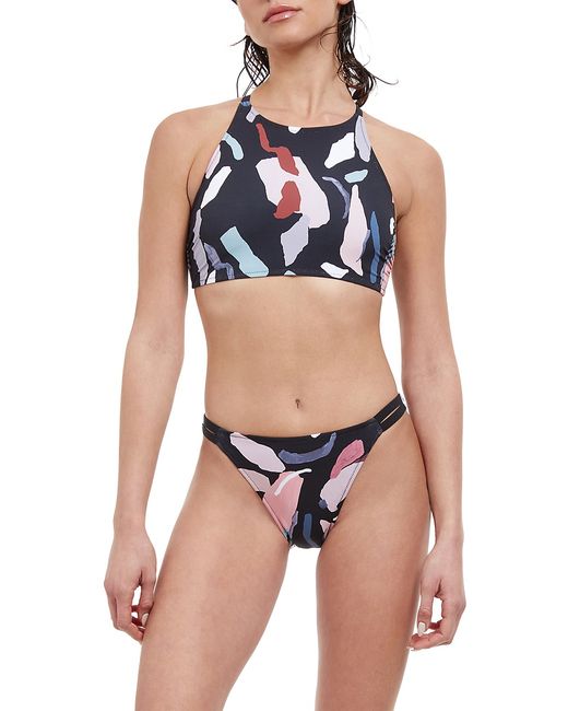 Gottex Swimwear Printed High-Neck Bikini Top