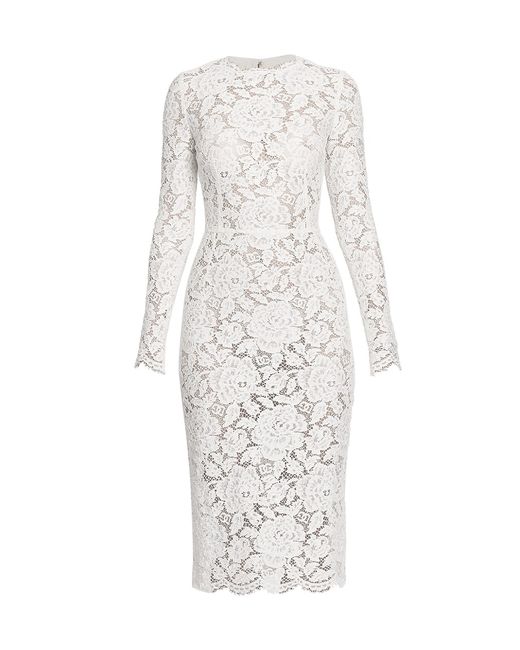 Dolce & Gabbana Floral Long-Sleeve Dress