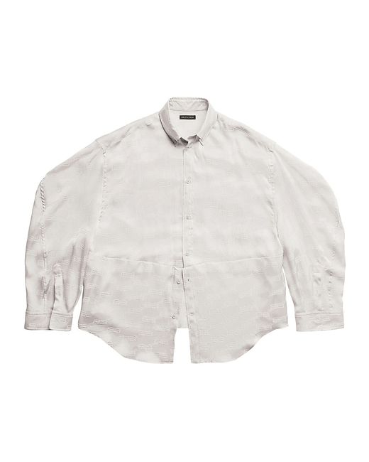 Balenciaga BB Monogram Twisted Sleeve Shirt