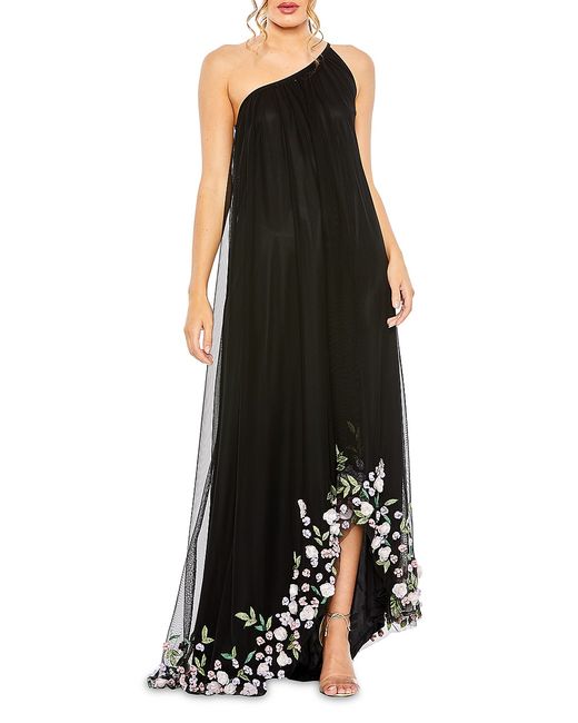 Mac Duggal Mac Asymmetric Floral High-Low Gown