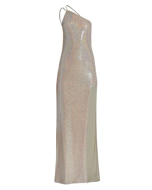 The Sei Metallic One-Shoulder Gown