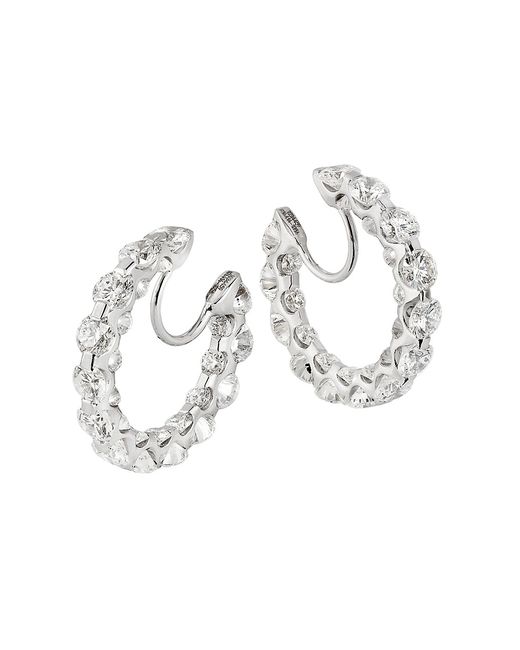 Chopard 18K 6.15 TCW Diamond Inside-Out Hoop Earrings