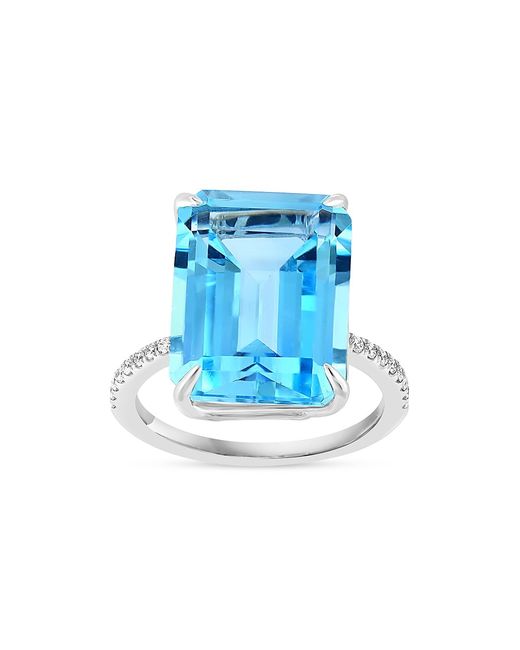 Saks Fifth Avenue Collection 14K Topaz 0.13 TCW Diamond Ring