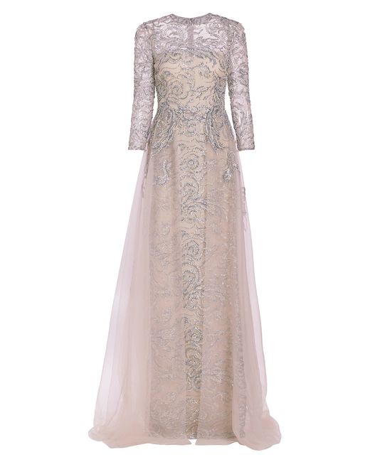 Teri Jon by Rickie Freeman Embellished A-Line Gown