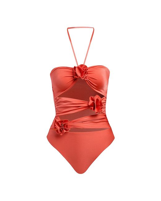 Maygel Coronel Trinitaria One-Piece Cut-Out Swimsuit