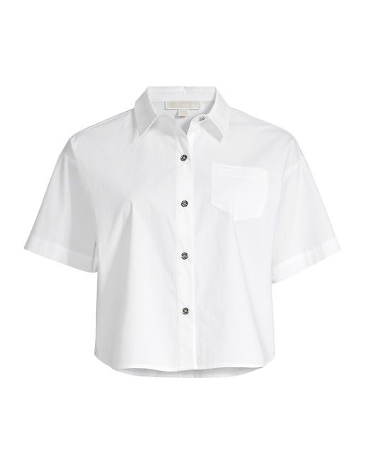 Michael Michael Kors Boxy Short-Sleeve Shirt