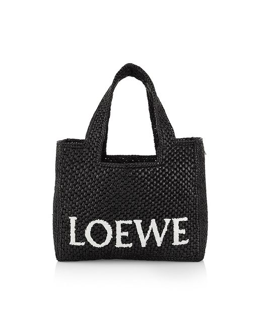 Loewe x Paulas Ibiza Logo Raffia Tote Bag