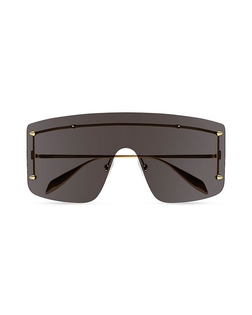 Alexander McQueen Spike Studs 99MM Mask Metal Sunglasses