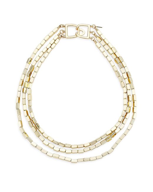 Kenneth Jay Lane 14K--Plated Beaded 3-Strand Necklace