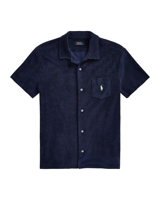 Polo Ralph Lauren Cotton Terry Short-Sleeve Camp Shirt