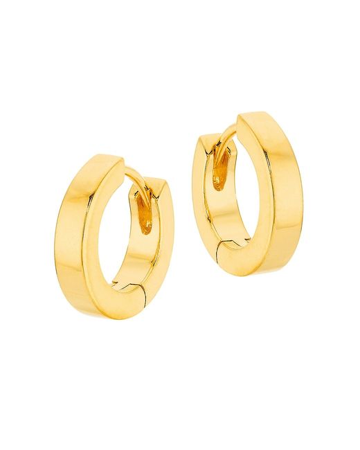 Gwen Beloti Jewelry 18K-Gold-Plated Huggie Hoop Earrings