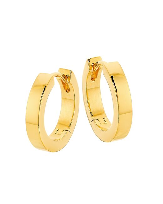 Gwen Beloti Jewelry 18K-Gold-Plated Huggie Hoop Earrings