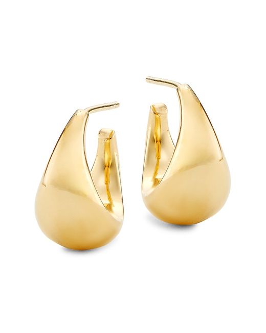 Jennifer Zeuner Jewelry Shira 18K Plated Hoop Earrings