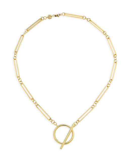 Jennifer Zeuner Jewelry Geraldine 18K Plated Toggle Necklace