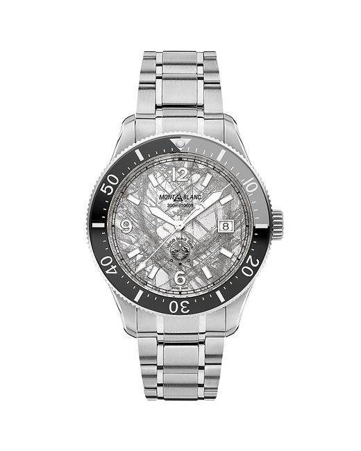 Montblanc 1858 Iced Sea Stainless Steel Bracelet Watch/41MM