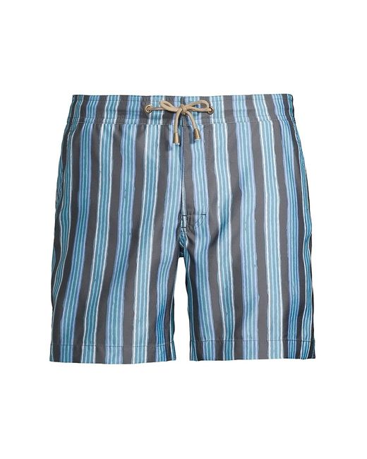 Thorsun Blurry Stripe Printed Swim Shorts