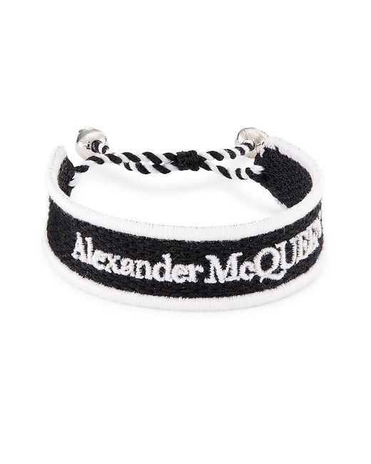Alexander McQueen Logo Woven Bracelet