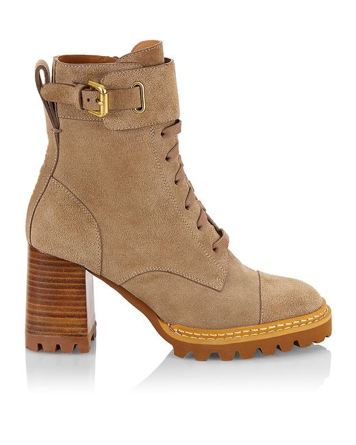 See by Chloé Mallory 80MM Buckle Combat Booties