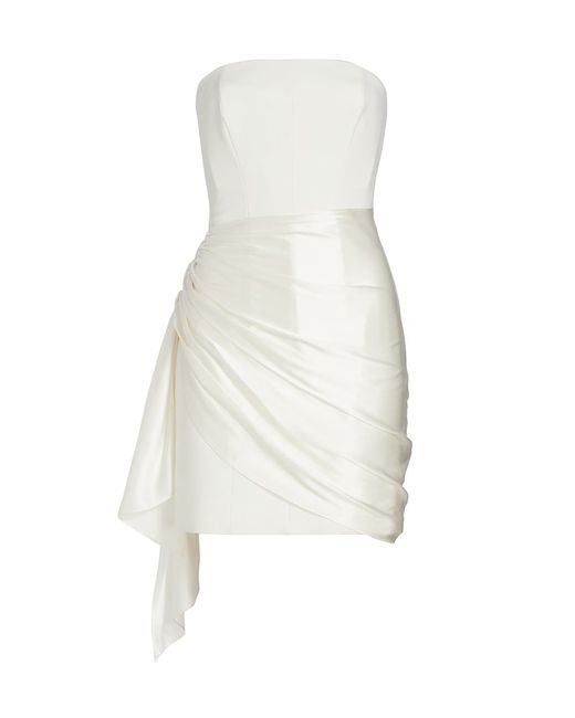 Cinq a Sept Kennith Side-Tied Strapless Cocktail Dress