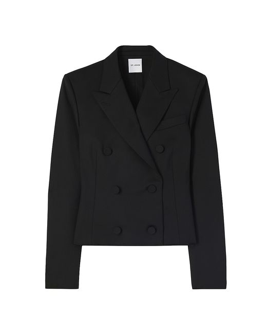 St. John Double-Breasted Stretch Jacket