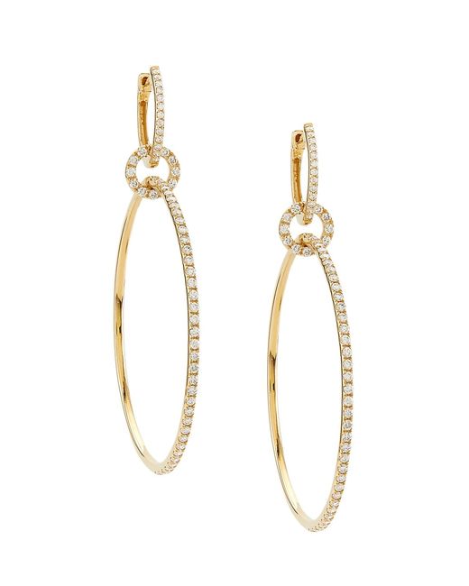 Saks Fifth Avenue Collection 14K 1.28 TCW Diamond Drop Earrings