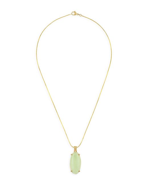 Alexa Leigh Greta 14K Filled Jade Pendant Necklace
