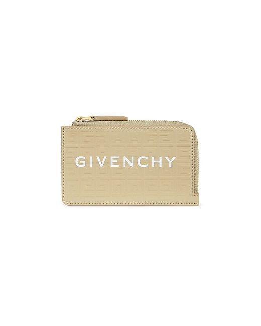 Givenchy G-Cut Zipped Cardholder In 4G
