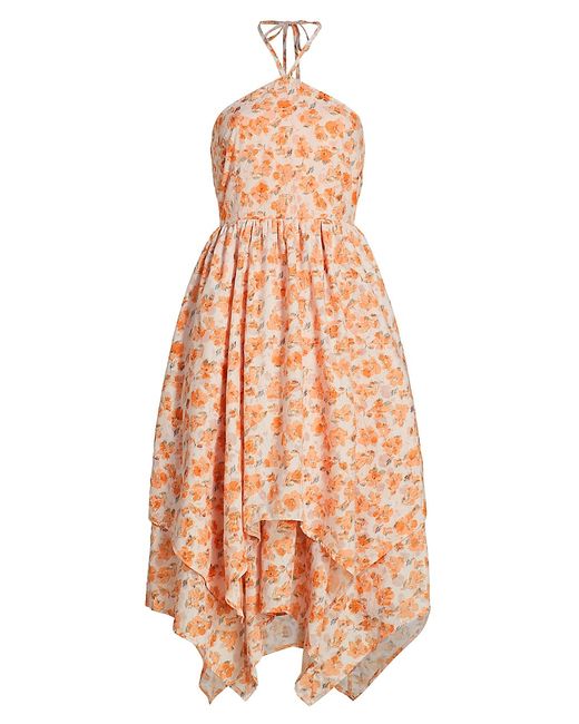 En Saison Everly Floral Cotton-Blend Handkerchief Dress XS
