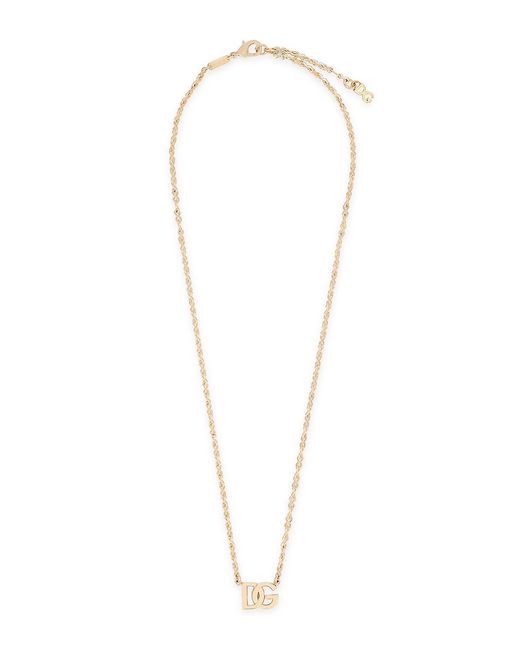 Dolce & Gabbana Logo Brass Chain Necklace