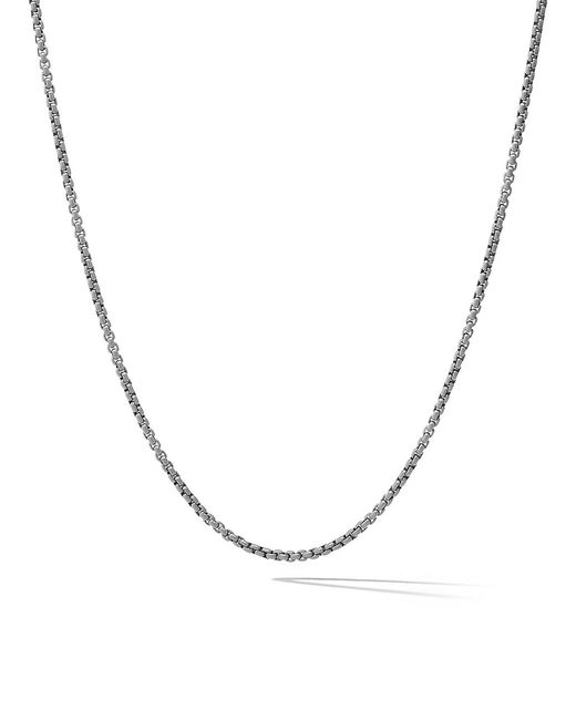 David Yurman Box Chain Necklace in Stainless Steel 24