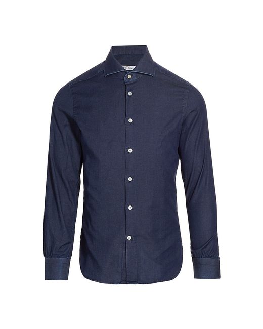 Kiton Cotton Button-Front Shirt