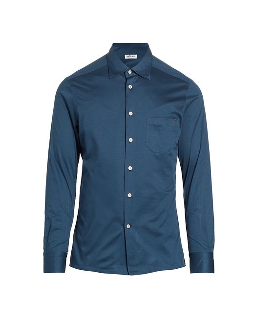 Kiton Cotton Button-Front Shirt