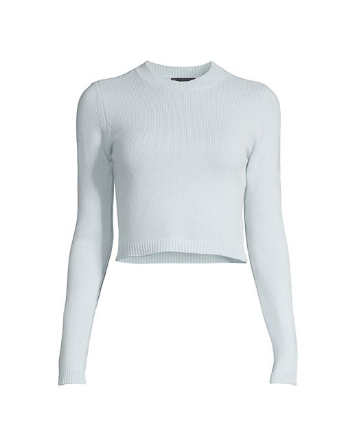 Cynthia Rowley Cropped Cashmere-Blend Sweater Large