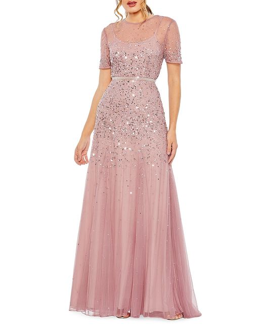 Mac Duggal Sequin-Embellished Gown 4