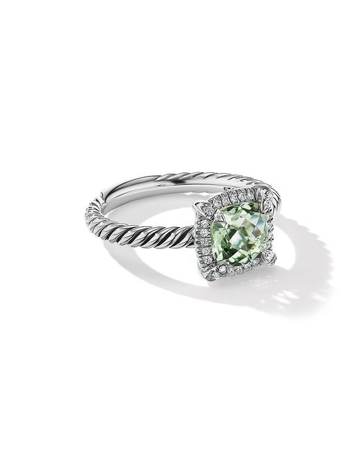 David Yurman Petite Chatelaine Pavé Bezel Ring with Diamonds