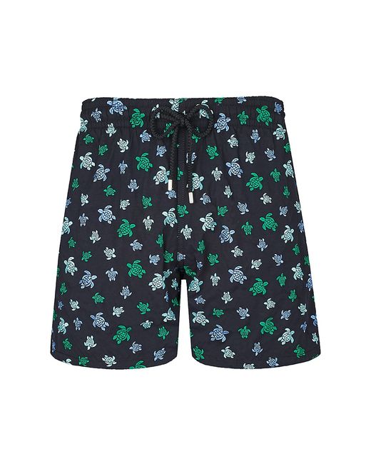 Vilebrequin Micro Ronde Des Tortues Embroidered Swim Trunks Small