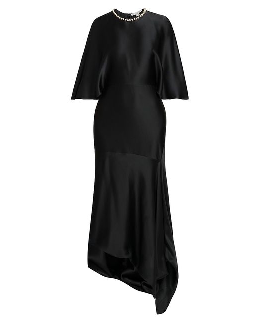 Stella McCartney Embellished Cape-Sleeve Maxi Dress