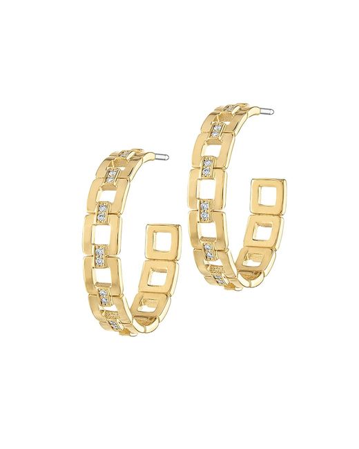 Gigi Ferranti Marcella 18K 0.20 TCW Diamond Chain Hoop Earrings