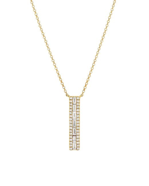 Saks Fifth Avenue Collection 14K Yellow 0.15 TCW Diamond Pendant Necklace