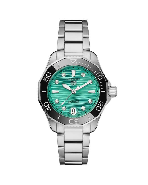 Tag Heuer Aquaracer Professional 300 Stainless 0.078 TCW Diamond Bracelet Watch