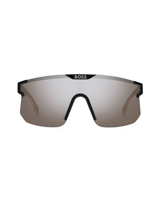 Boss 99MM Mirrored Shield Sunglasses