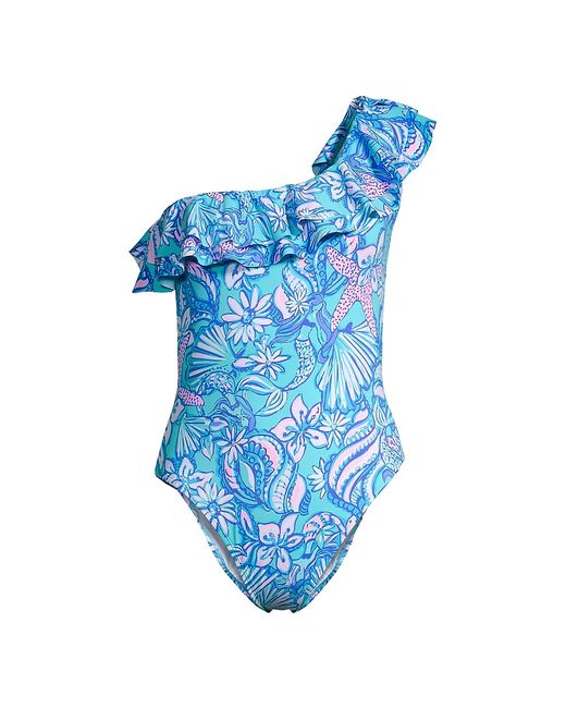 Lilly Pulitzer Caelum Ruffle One-Piece Swimsuit 2
