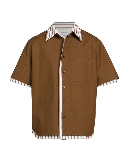 Bottega Veneta Striped Cotton Shirt 36