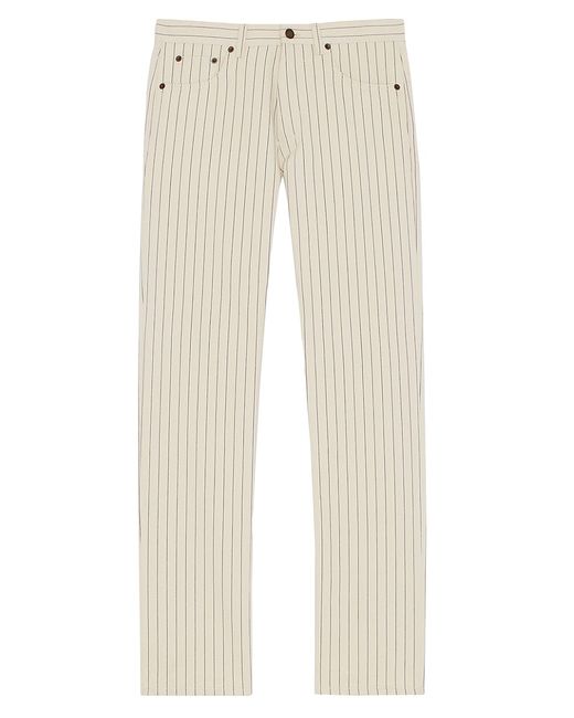 Saint Laurent Relaxed-Fit Jeans in Striped Denim 31