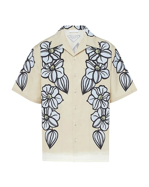 Prada Short-Sleeved Printed Cotton Shirt XS