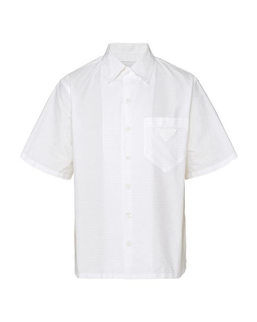Prada Short-Sleeved Cotton Shirt XS