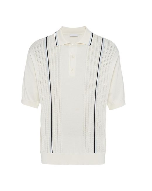 Prada Silk and Cotton Polo Shirt