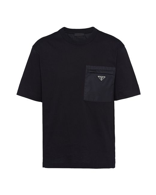 Prada Re-Nylon And Jersey T-Shirt Small
