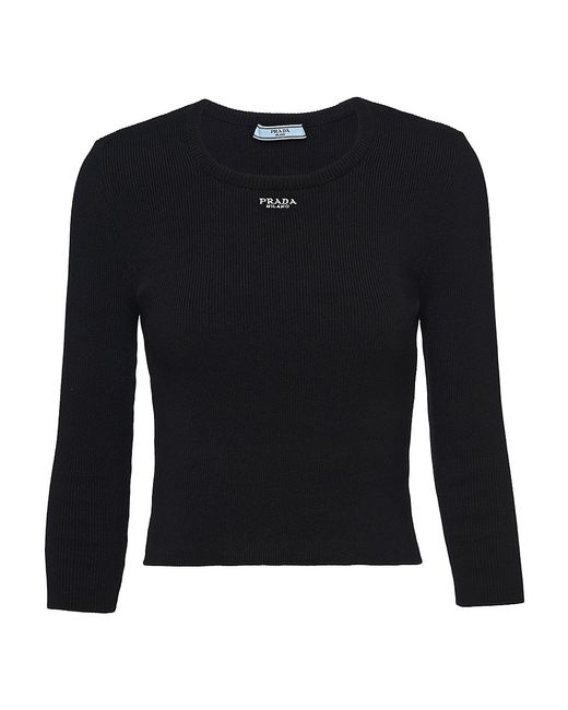 Prada Sweater With Embroidered Logo