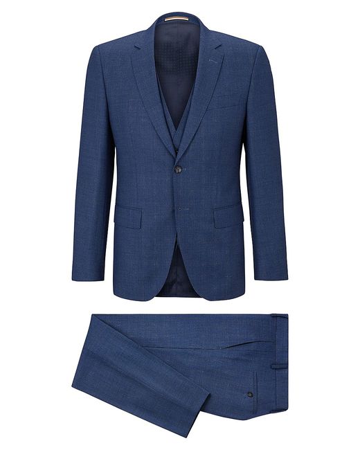 Boss Three-Piece Slim-Fit Suit in a Blend